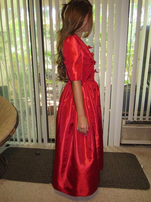 READY TO SHIP - Size 12 - 1770s 1700s Colonial Cosplay Gown Costume for Teens Adults