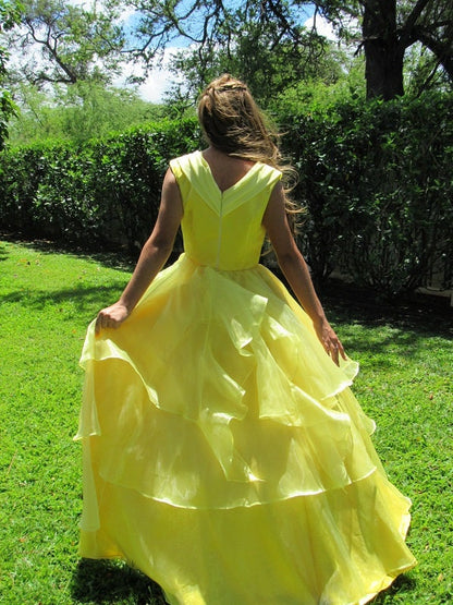 yellow princess dress for adults Amazon.com: CosFantasy Women Princess Dresses Yellow Ball Gowns Dress Costume S : Clothing, Shoes & Jewelry